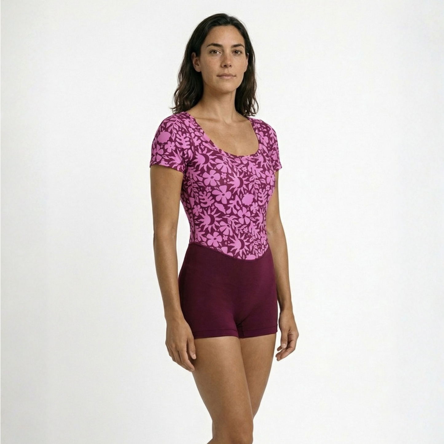 Cherry Bloom Shortie Suit